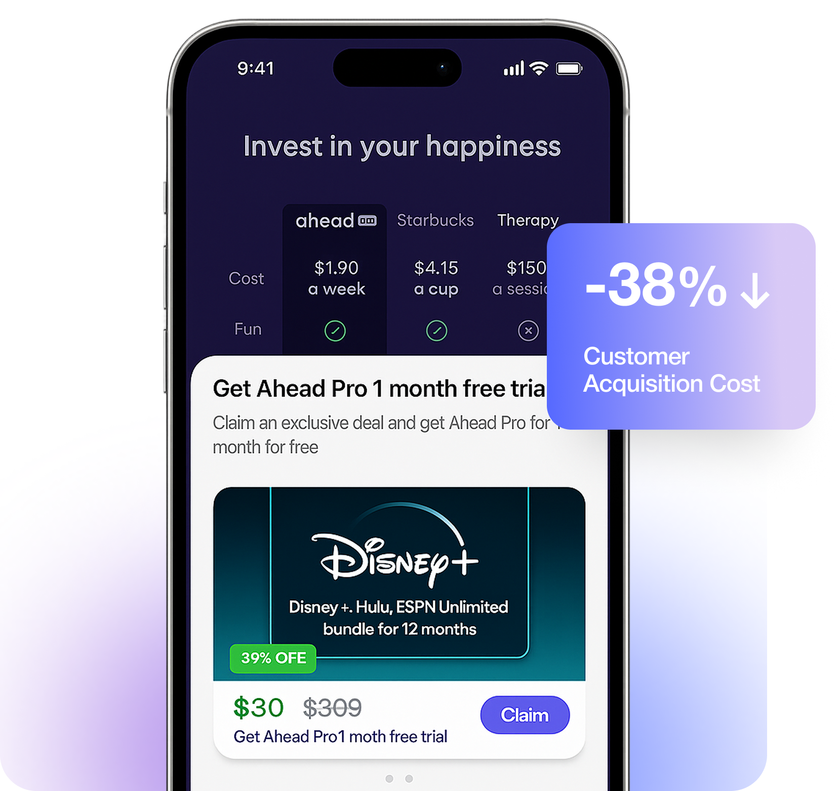 Offerwall interface mockup